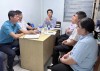 Đoàn Công tác Viện Vệ sinh Dịch tễ Tây Nguyên làm việc tại Cảng Quy Nhơn, tỉnh Gia Lai (Ảnh: Thu Phương)