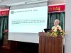 Đồng chí Lê Quang Hùng – Tỉnh ủy viên, Giám đốc Sở Y tế phát biểu tại buổi họp (Ảnh: Thu Phương)