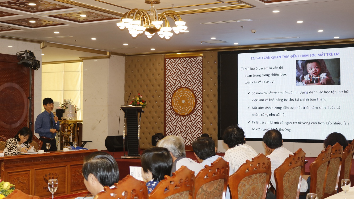 BSCKII. Nguyễn Thanh Triết, Giám đốc Bệnh viện Mắt báo cáo hoạt động dự án từ năm 2014-2019