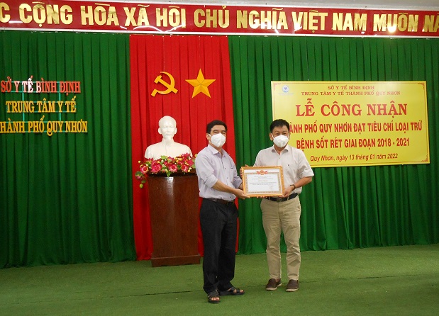 Hình 2 Quy Nhơn đạt tiêu chí sốt rét