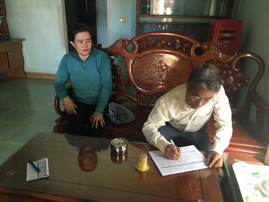Hình 2 Giám sát tại nhà dân xã Cát Hưng