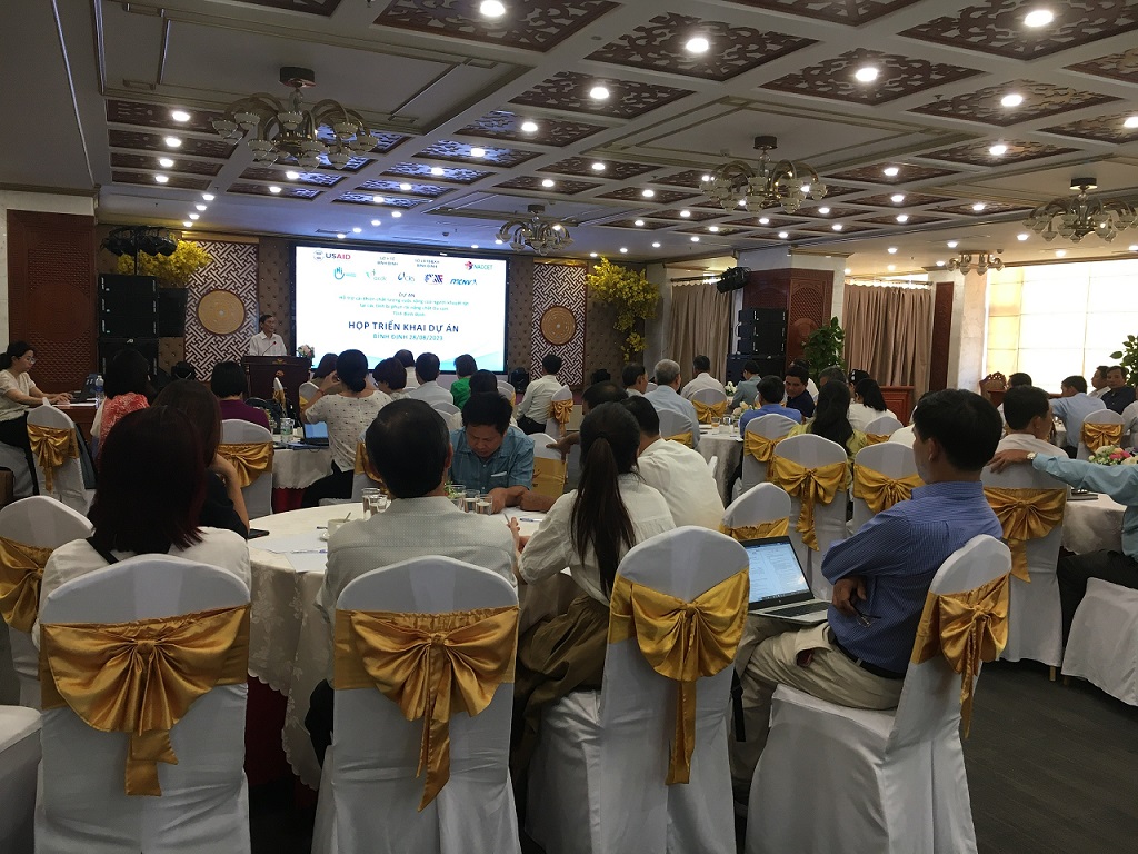 Toàn cảnh cuộc họp triển khai dự án (Ảnh Thu Hiền)