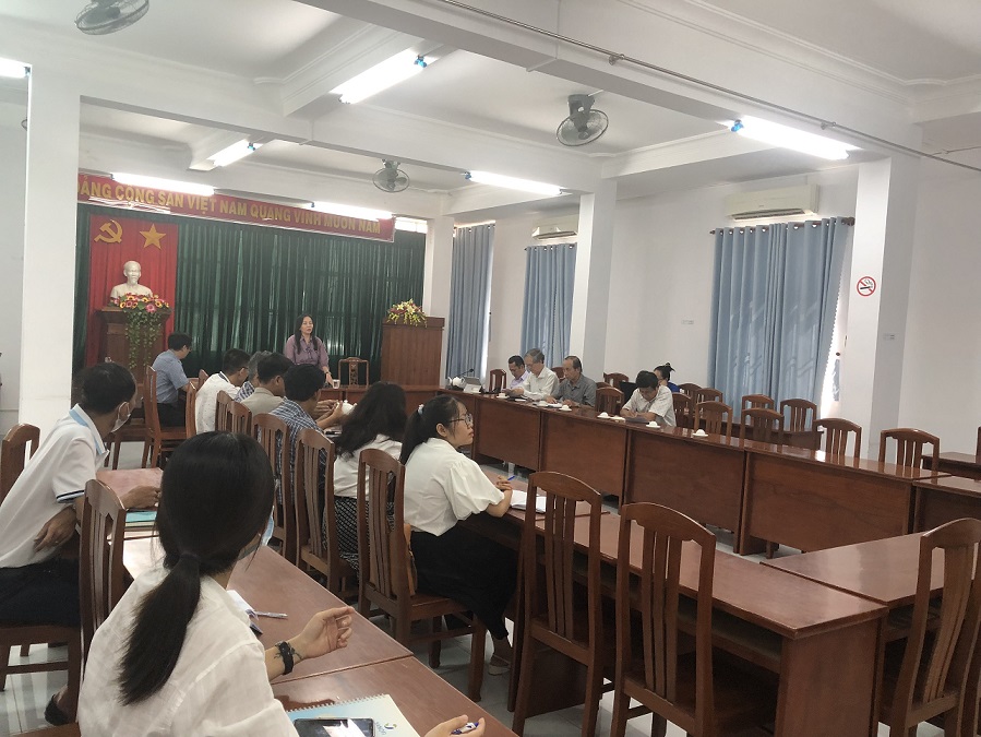 Quang cảnh buổi Hội nghị tại Sở Y tế Bình Định (Ảnh: Thu Phương)