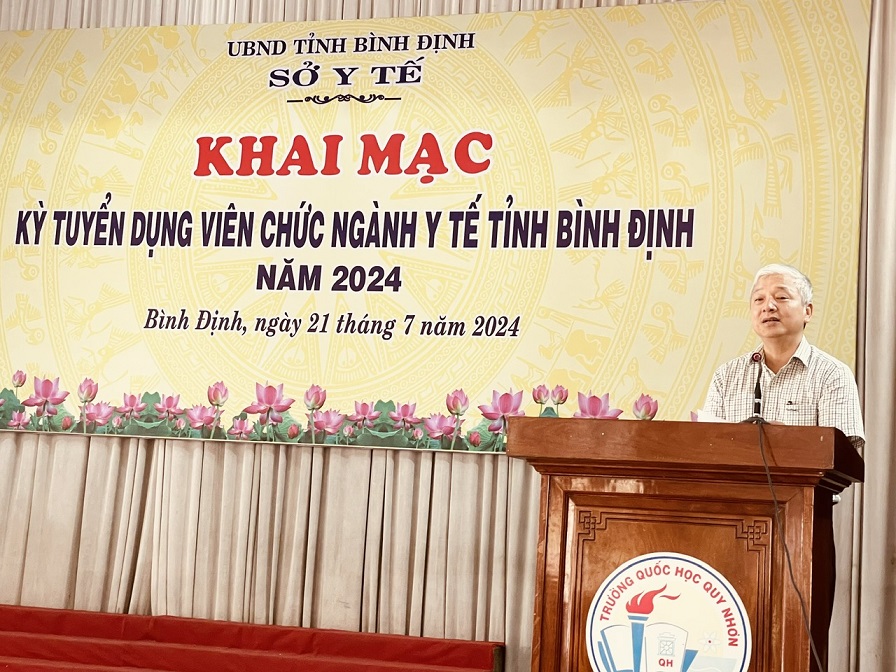 Sở Y tế Bình Định tổ chức Kỳ thi tuyển dụng viên chức Ngành Y tế (vòng 2) năm 2024.