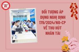 Nghị định số 179/2024/NĐ-CP của Chính phủ: Quy định chính sách thu hút, trọng dụng người có tài năng làm việc trong cơ quan, tổ chức, đơn vị của Đảng Cộng sản Việt Nam, Nhà nước, Mặt trận Tổ quốc Việt Nam và các tổ chức  CT - XH