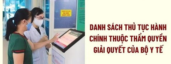 Danh mục thủ tục do Bộ Y tế thực hiện