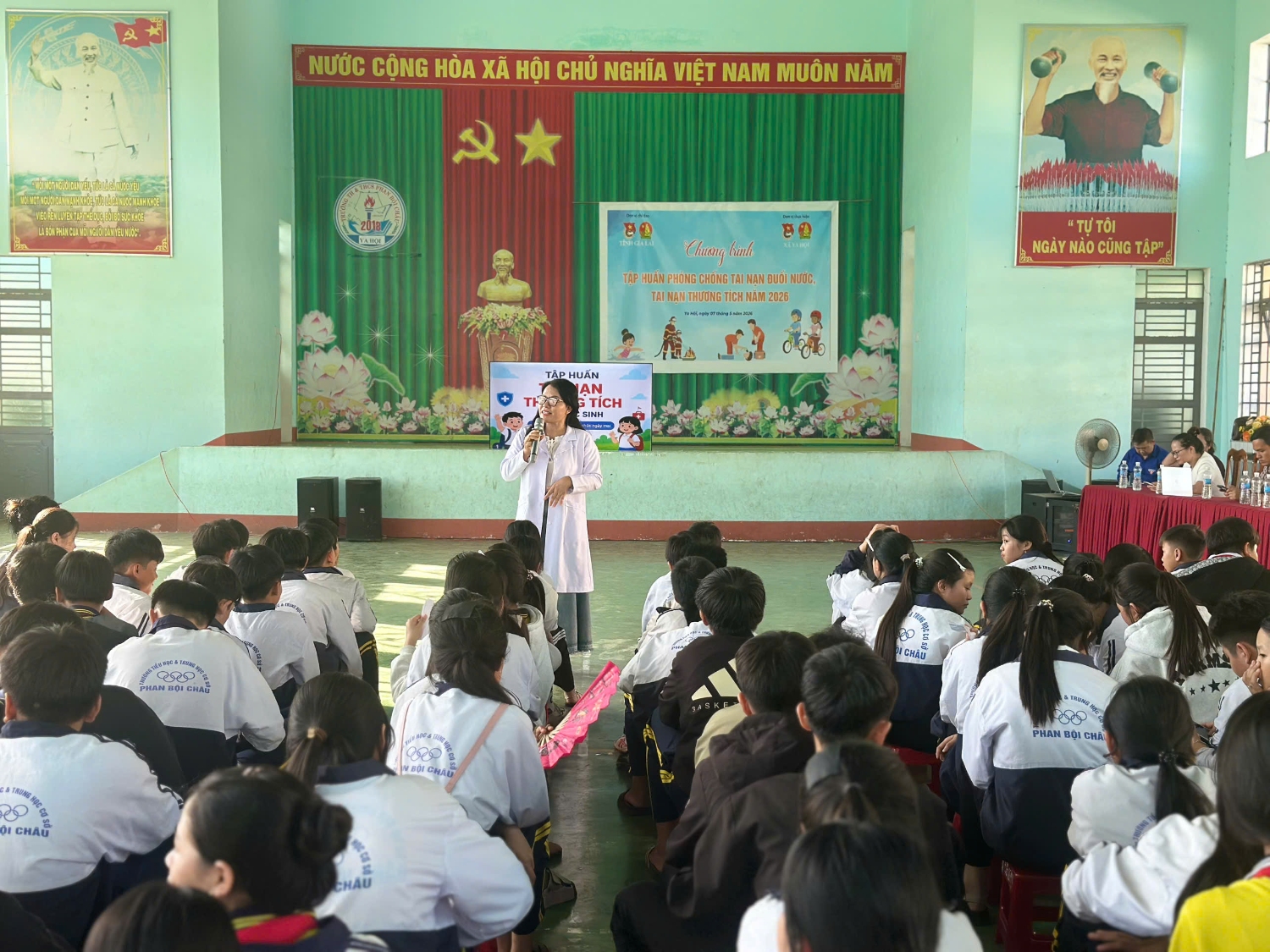 Ya Hội: Gần 300 học sinh được tập huấn phòng- chống tai nạn thương tích, tai nạn đuối nước ở trẻ em năm 2026